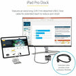 StarTech.com USB C Mini Dock for iPad Pro, Tablets & Smartphones, USB-C Docking Station, 4K HDMI, 27W Power Delivery, 3-Port USB Hub, GbE