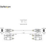 StarTech.com 3ft (1m) VESA Certified DisplayPort 1.4 Cable, 8K 60Hz HDR10, UHD 4K 120Hz Video, DP to DP Monitor Cord, DP 1.4 Cable, M/M