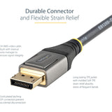 StarTech.com 6ft (2m) VESA Certified DisplayPort 1.4 Cable, 8K 60Hz HDR10, UHD 4K 120Hz Video, DP to DP Monitor Cord, DP 1.4 Cable, M/M
