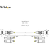 StarTech.com 6ft (2m) VESA Certified DisplayPort 1.4 Cable, 8K 60Hz HDR10, UHD 4K 120Hz Video, DP to DP Monitor Cord, DP 1.4 Cable, M/M
