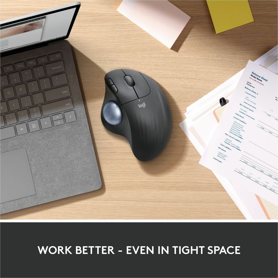 Logitech Ergo M575 pour entreprises (graphite) - Boîte marron