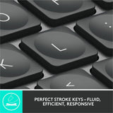 Clavier Logitech MX pour entreprises (graphite) - Boîte marron