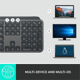 Clavier Logitech MX pour entreprises (graphite) - Boîte marron