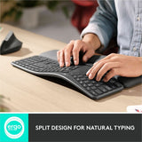 Logitech Ergo K860 pour entreprises (graphite) - Boîte marron