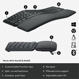 Logitech Ergo K860 pour entreprises (graphite) - Boîte marron