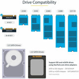 StarTech.com Standalone Dual Bay M.2 SATA/NVMe Duplicator/Eraser, HDD/SSD Cloner/Wiper, M.2 PCIe/AHCI, Hard Drive Sanitizer/Copier, TAA