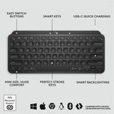 Clavier sans fil Logitech MX Keys Minimalist avec rétroéclairage