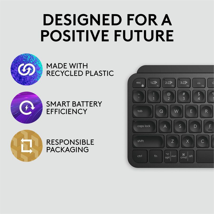 Clavier sans fil Logitech MX Keys Minimalist avec rétroéclairage