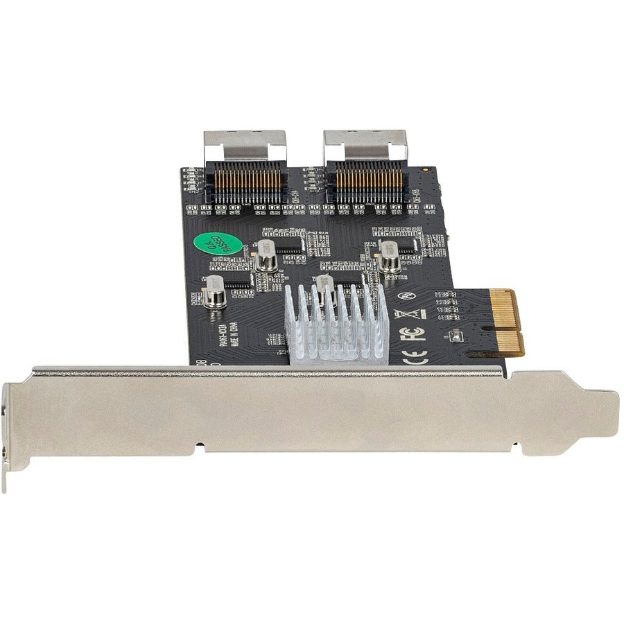 StarTech.com 8 Port SATA PCIe Card, PCI Express 6Gbps SATA Expansion Card with 4 Controllers, PCI-e x4 Gen 2 to SATA III Adapter Card