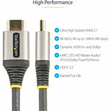 Câble HDMI 2.1 StarTech.com de 3 m, câble HDMI ultra haut débit certifié 48 Gbit/s, 8K 60 Hz/4K 120 Hz HDR10+, câble HDMI 8K, moniteur/écran