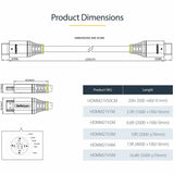 Câble HDMI 2.1 StarTech.com 5 m, câble HDMI ultra haut débit certifié 48 Gbit/s, 8K 60 Hz/4K 120 Hz HDR10+, câble HDMI 8K, moniteur/écran