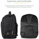 StarTech.com 15.6" Laptop Backpack w/ Removable Accessory Case, Professional IT Tech Backpack for Work/Travel/Commute, Nylon Computer Bag