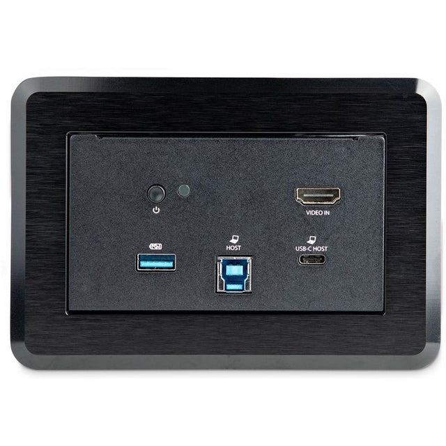 StarTech.com Conference Room Docking Station, In-Table Universal Laptop Dock, HDMI/60W PD/USB Hub/GbE/Audio, Huddle/Boardroom Connectivity