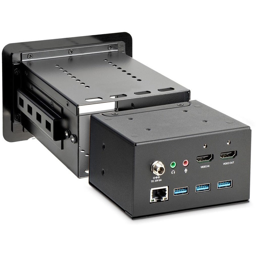 StarTech.com Conference Room Docking Station, In-Table Universal Laptop Dock, HDMI/60W PD/USB Hub/GbE/Audio, Huddle/Boardroom Connectivity