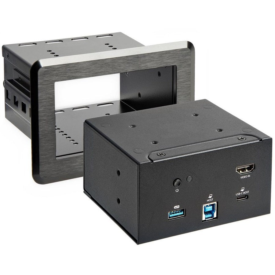 StarTech.com Conference Room Docking Station, In-Table Universal Laptop Dock, HDMI/60W PD/USB Hub/GbE/Audio, Huddle/Boardroom Connectivity
