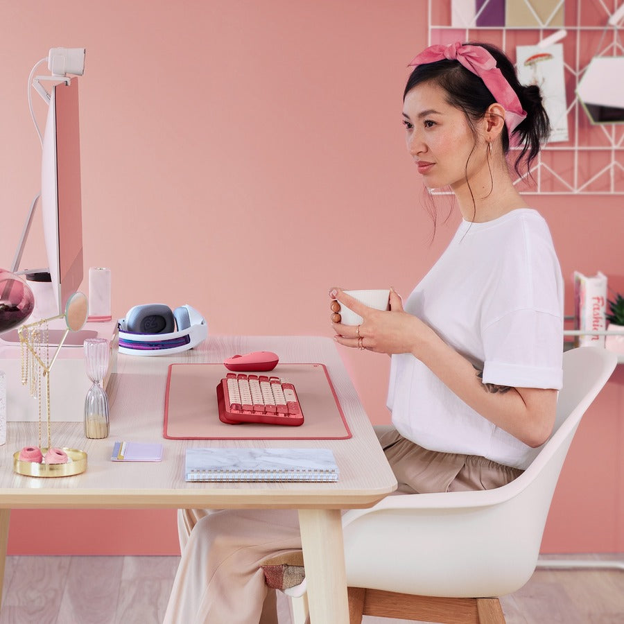 Tapis de bureau Logitech Studio Series (rose foncé)