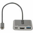 StarTech.com USB C Multiport Adapter, USB-C to HDMI 4K, 100W PD Pass-Through, USB 3.0 Hub 5Gbps (1xC/1xA), USB-C Mini Dock/Travel Dock 