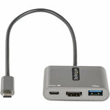 StarTech.com USB C Multiport Adapter, USB-C to HDMI 4K, 100W PD Pass-Through, USB 3.0 Hub 5Gbps (1xC/1xA), USB-C Mini Dock/Travel Dock 