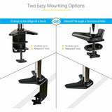 StarTech.com Desk Mount Monitor Arm for Single VESA Display 49"(17.6lb/8kg), Full Motion Articulating &amp; Height Adjustable, C-Clamp/Grommet