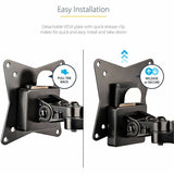 StarTech.com Desk Mount Monitor Arm for Single VESA Display 49"(17.6lb/8kg), Full Motion Articulating &amp; Height Adjustable, C-Clamp/Grommet