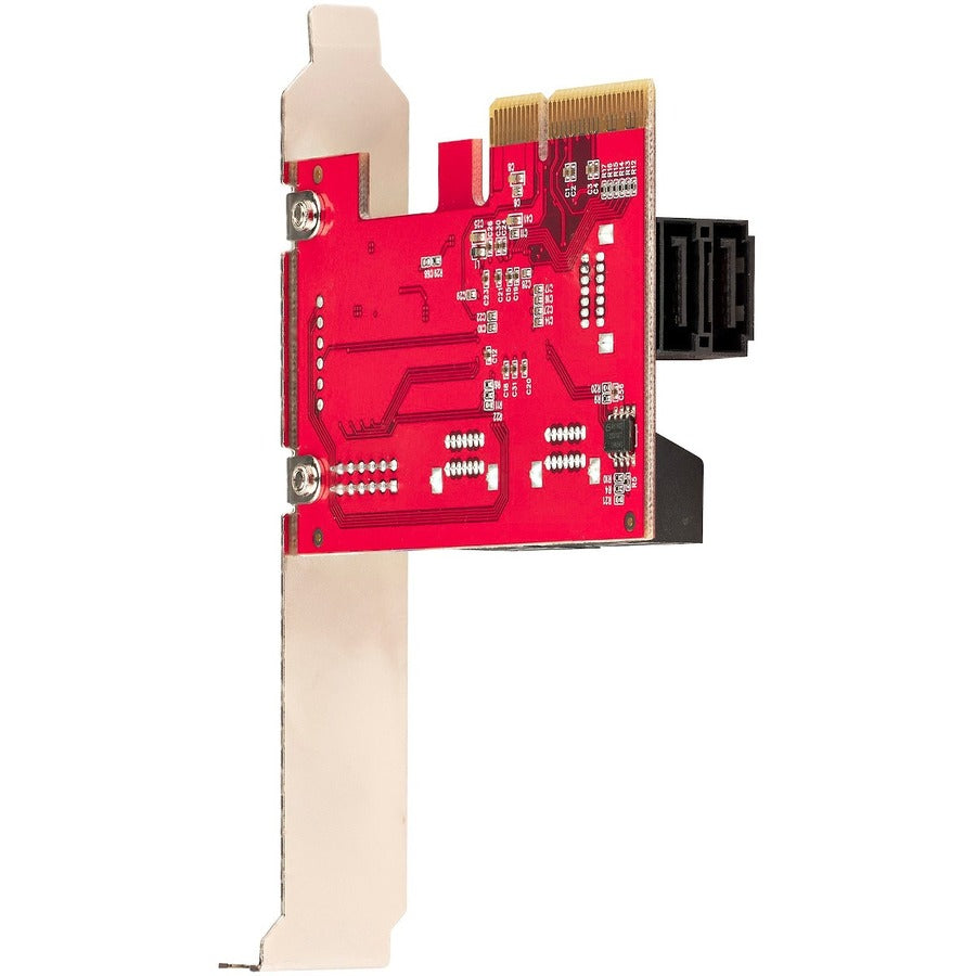 StarTech.com SATA PCIe Card, 6 Port PCIe SATA Expansion Card, 6Gbps SATA Adapter, Stacked SATA Connectors, PCI Express to SATA Converter