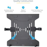 StarTech.com VESA Laptop Tray, Adjustable Monitor Arm Laptop Tray, Secures Notebooks up to 4.5kg (9.9lb), 75x75 & 100x100 VESA, Ventilated