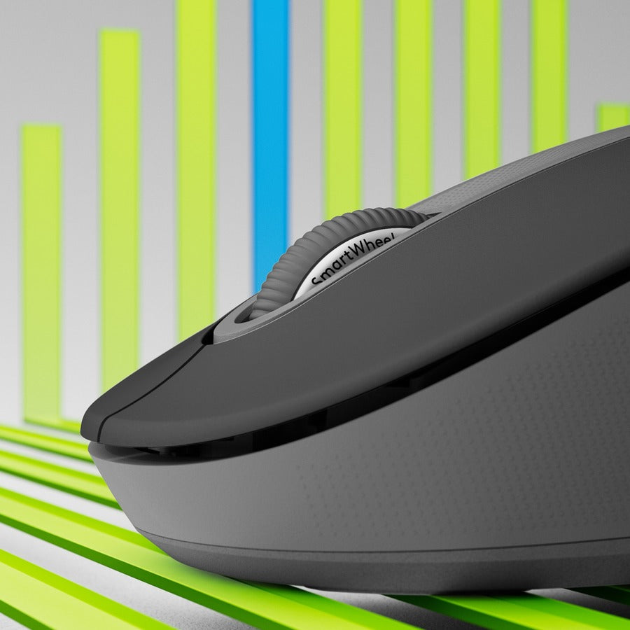 Logitech Signature M650 L Full Size Wireless Mouse - For Large Sized Hands, 2-Year Battery, Silent Clicks, Customizable Side Buttons, Bluetooth, Multi-Device Compatibility (Graphite)
