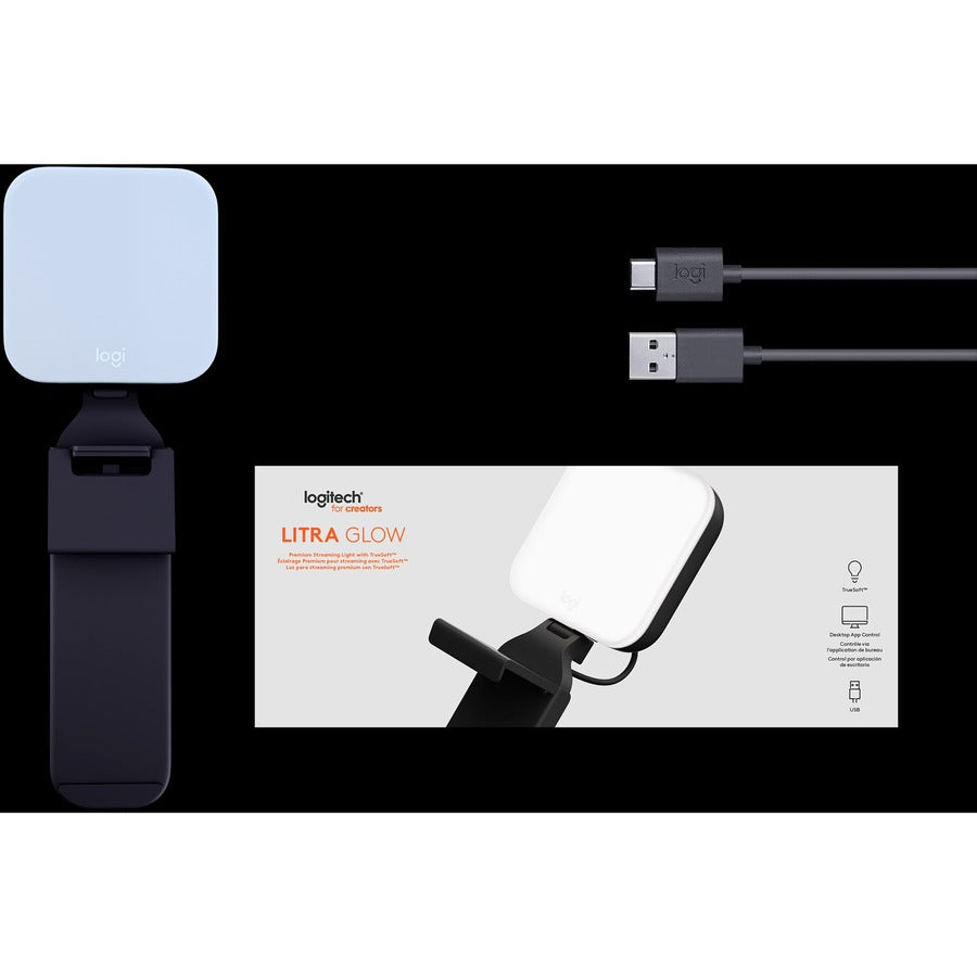 Logitech Litra Glow Premium Streaming Light avec TrueSoft