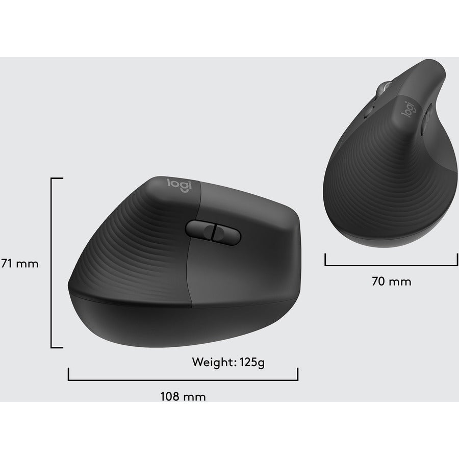 Logitech Lift Left-Hand Ergo Mouse