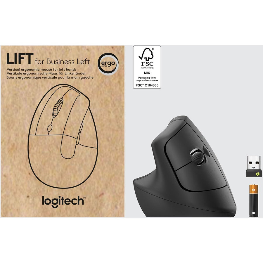 Logitech Lift Left-Hand Ergo Mouse