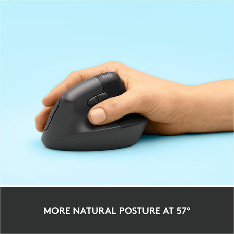 Logitech Lift Vertical Ergonomic Mouse (Graphite)