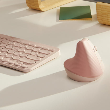 Logitech Lift Vertical Ergonomic Mouse (Rose)