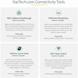 StarTech.com USB C Multiport Adapter, Dual HDMI, 4K 60Hz, 2x 5Gbps USB-A Hub, 100W Power Delivery, GbE, SD/MicroSD, USB C Mini Dock