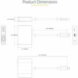 Adaptateur vidéo USB-C StarTech.com, adaptateur multiport USB-C vers HDMI VGA, audio 3,5 mm, 4K 60 Hz HDR, 100 W PD 3.0 PT, adaptateur d'affichage USB-C