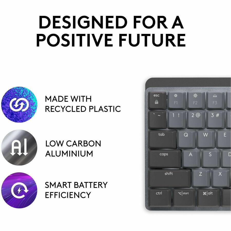 Logitech MX Mechanical Wireless Illuminated Performance Keyboard (Linear) (Graphite)