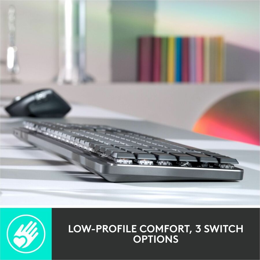 Logitech MX Mechanical Wireless Illuminated Performance Keyboard (Clicky) (Graphite)
