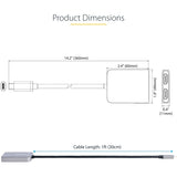 StarTech.com USB-C to Dual HDMI Adapter, USB Type-C Multi-Monitor MST Hub, Dual 4K 60Hz HDMI Laptop Display Extender / Splitter, Windows