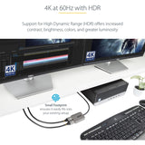 StarTech.com DP to Dual HDMI MST HUB, Dual HDMI 4K 60Hz, 2 Port DisplayPort Multi Monitor Adapter with 1ft/30cm Cable, DP 1.4 | DSC | HBR3