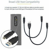 StarTech Tool-Free USB-C M.2 NVMe SATA SSD Enclosure 10Gbps