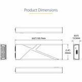 StarTech Tool-Free USB-C M.2 NVMe SATA SSD Enclosure 10Gbps