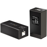 StarTech.com 150m (492ft) USB 2.0 Extender over Cat5e/Cat6 Ethernet Cable, Externally Powered USB Extender/Adapter via RJ45/Network Cable