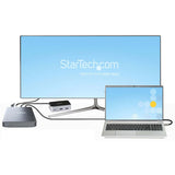 StarTech.com 4 Bay Thunderbolt 3 NVMe Enclosure, For M.2 NVMe SSD Drives, 1x DisplayPort Video and 2x TB3 Downstream Ports, 40Gbps