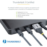 StarTech.com 4 Bay Thunderbolt 3 NVMe Enclosure, For M.2 NVMe SSD Drives, 1x DisplayPort Video and 2x TB3 Downstream Ports, 40Gbps