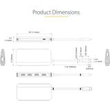 StarTech.com USB C Multiport Adapter, 4K 60Hz HDMI HDR10 Video, 3 Port 5Gbps USB 3.2 Hub, 100W PD PassThrough, GbE, Mini Travel Dock