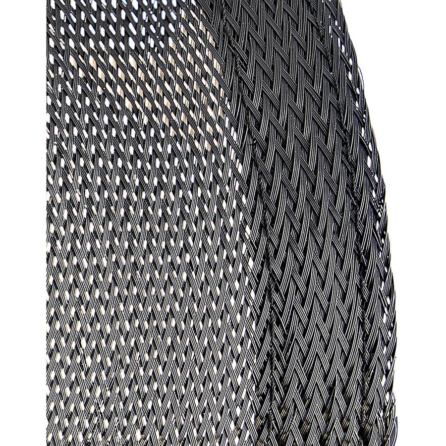 StarTech.com 10ft (3m) Cable Management Sleeve, Braided Mesh Wire Wraps/Floor Cable Covers, Computer Cable Manager/Cord Concealer 