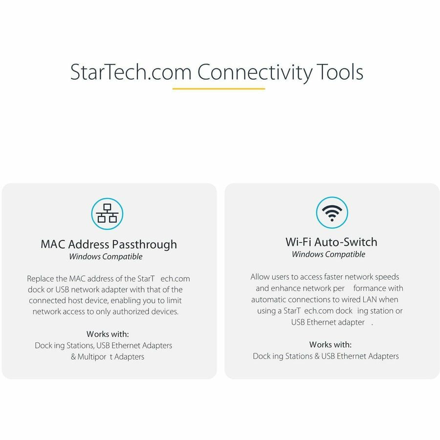 StarTech.com USB-C to Ethernet Adapter, 10/100/1000 Mbps, Gigabit Network Adapter, ASIX AX88179A, 1ft/30cm Cable, Windows/macOS/Linux

