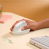 Logitech Lift pour Mac (blanc cassé)