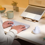 Logitech Lift pour Mac (blanc cassé)