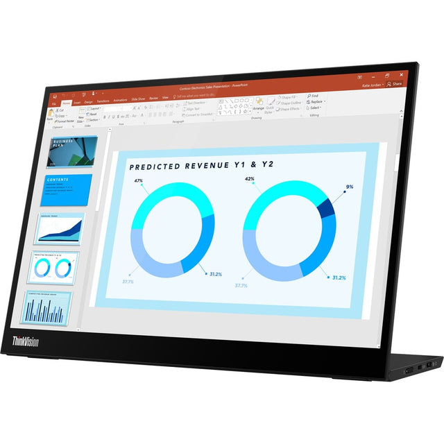 Lenovo ThinkVision M14d 14" Class LED Monitor - 16:10 - Raven Black
