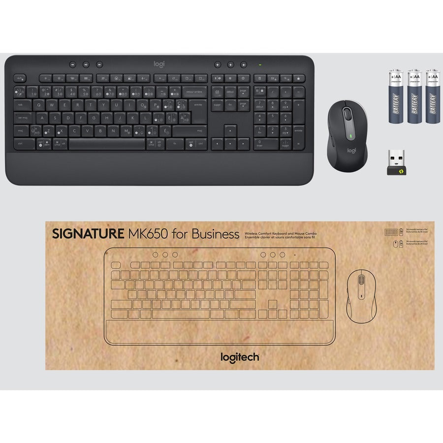Logitech Signature MK650 Combo for Business Wireless Mouse and Keyboard Combo